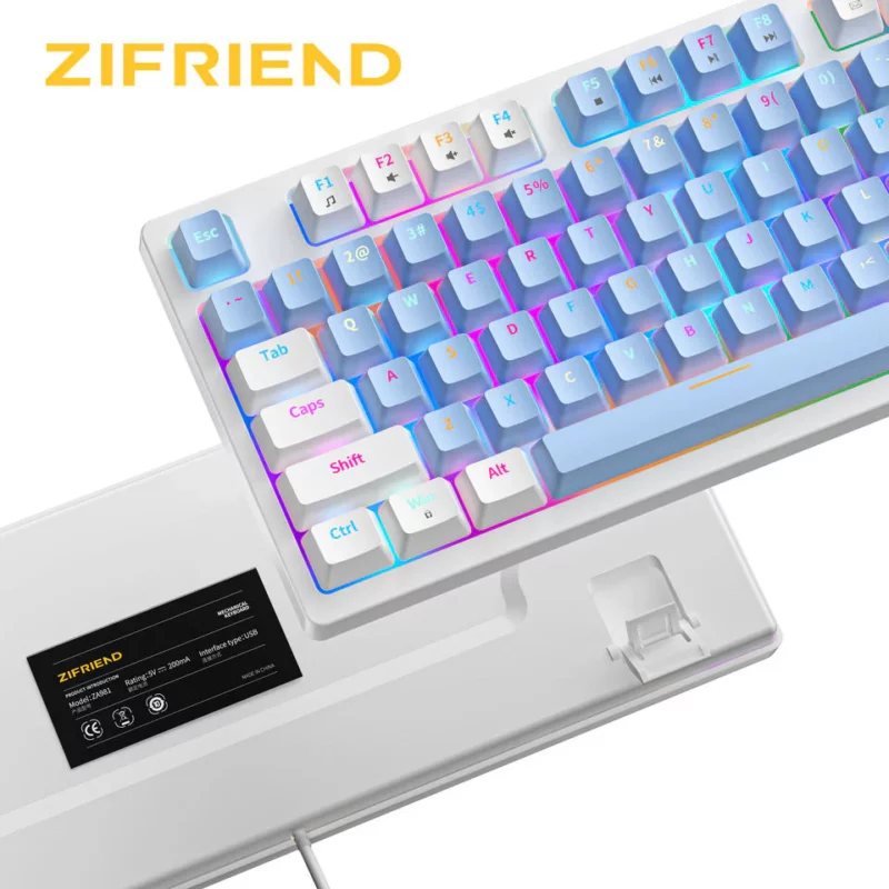 ZA981 85% Mechanical Keyboard  98 Keys, Hot-Swappable, RGB LED - Image 4