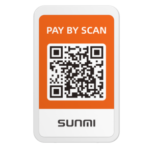 SUNMI Sound Box payment notification device with QR code and speaker