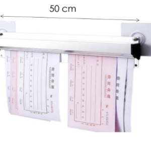 50 cm Wall-Mounted Ticket Holder – Aluminum | No Drilling Installation
