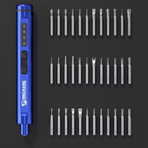 MECHANIC ES360 36-in-1 Set Tools Electric Screwdriver with LED Light Magnetic Bits Electric Manual Dual Mode Repair tools
